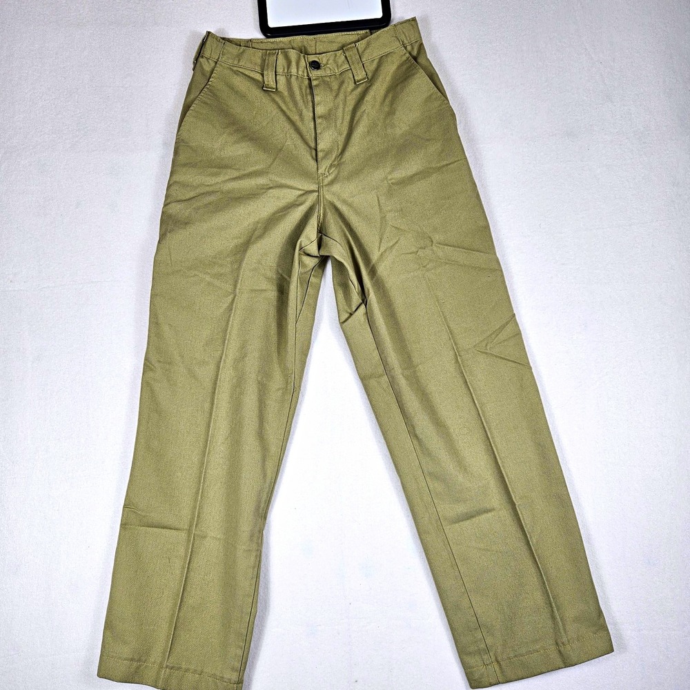 Dickies 874 Beige Khaki Twill Workwear Pants Regular Fit Flat Front 28W 29
